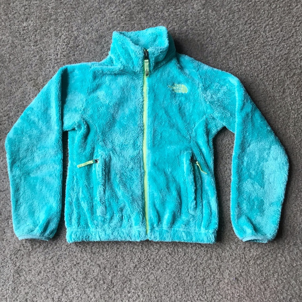 The North Face girls fleece jacket teal
